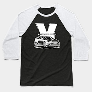 Lancer Evolution - White Print Baseball T-Shirt